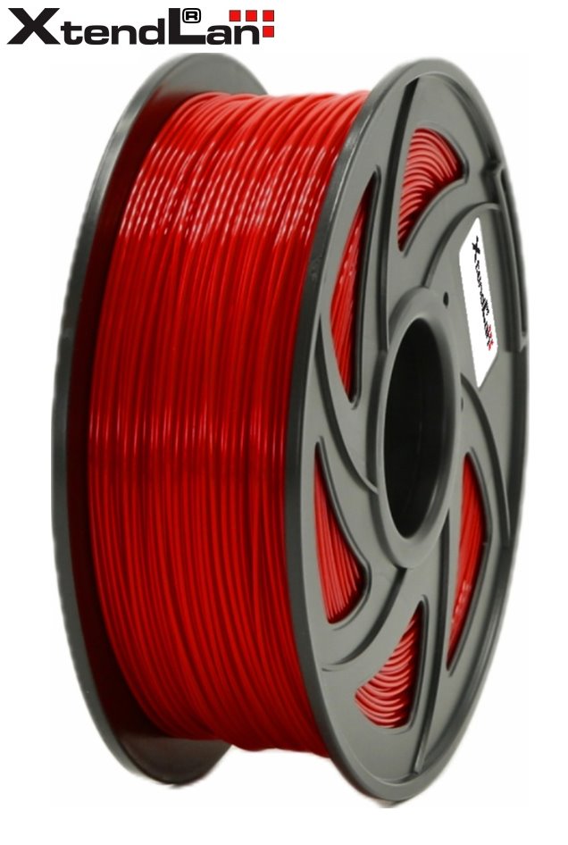 XtendLAN PETG filament 1,75mm červený 1kg 3DF-PETG1.75-RD 1kg