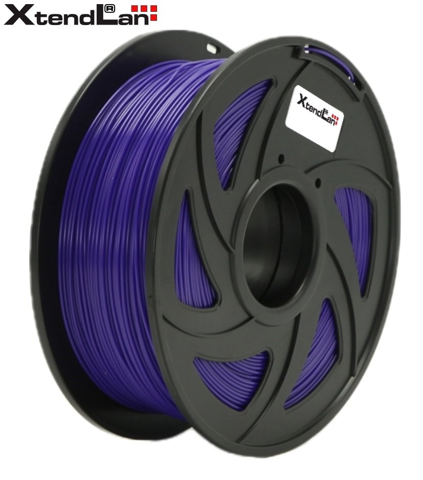 XtendLAN PETG filament 1,75mm fialový 1kg 3DF-PETG1.75-PL 1kg