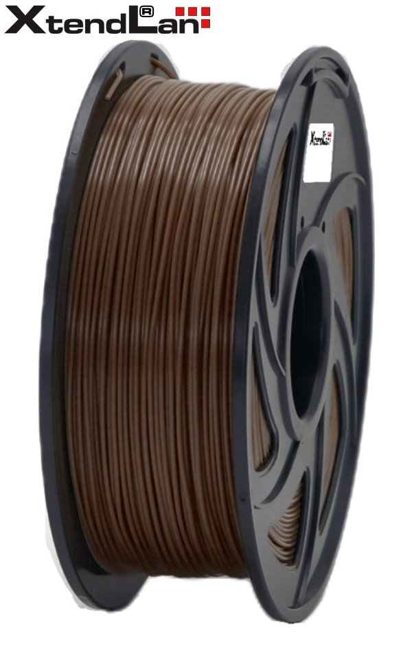 XtendLAN PETG filament 1,75mm hnědý 1kg 3DF-PETG1.75-BN 1kg