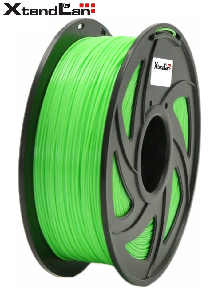 XtendLAN PETG filament 1,75mm jasně světle zelený 1kg 3DF-PETG1.75-LGN 1kg