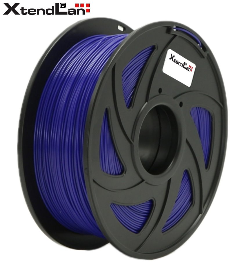 XtendLAN PETG filament 1,75mm průhledný fialový 1kg 3DF-PETG1.75-TPL 1kg