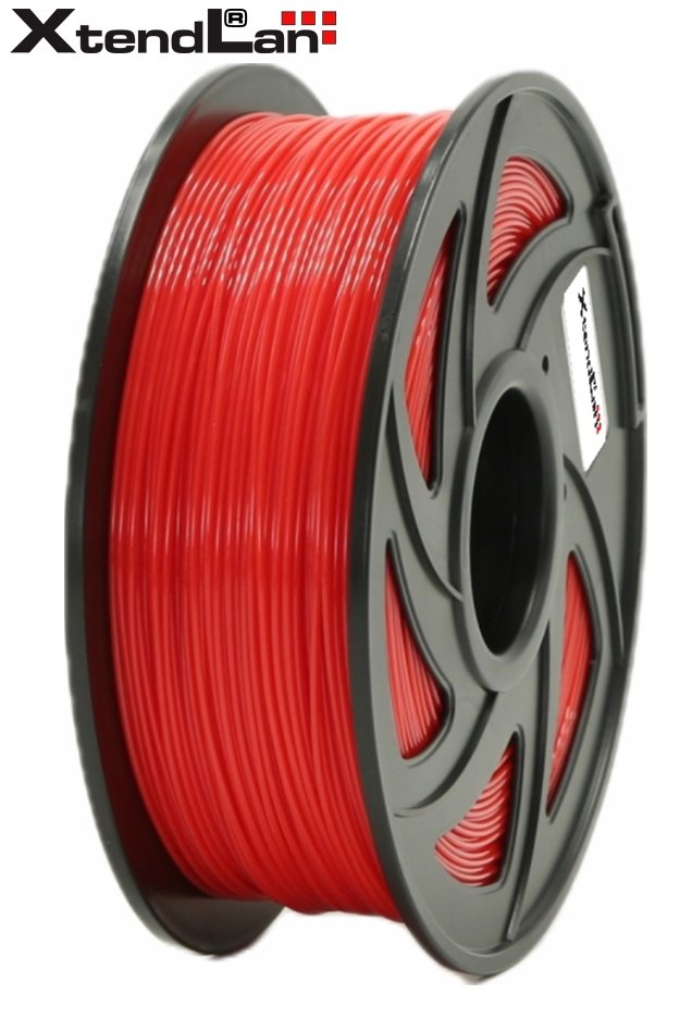 XtendLAN PETG filament 1,75mm šarlatově červený 1kg 3DF-PETG1.75-DRD 1kg