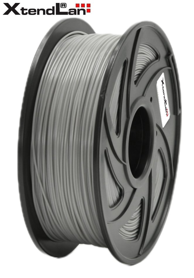 XtendLAN PETG filament 1,75mm světle šedý 1kg 3DF-PETG1.75-LGY 1kg