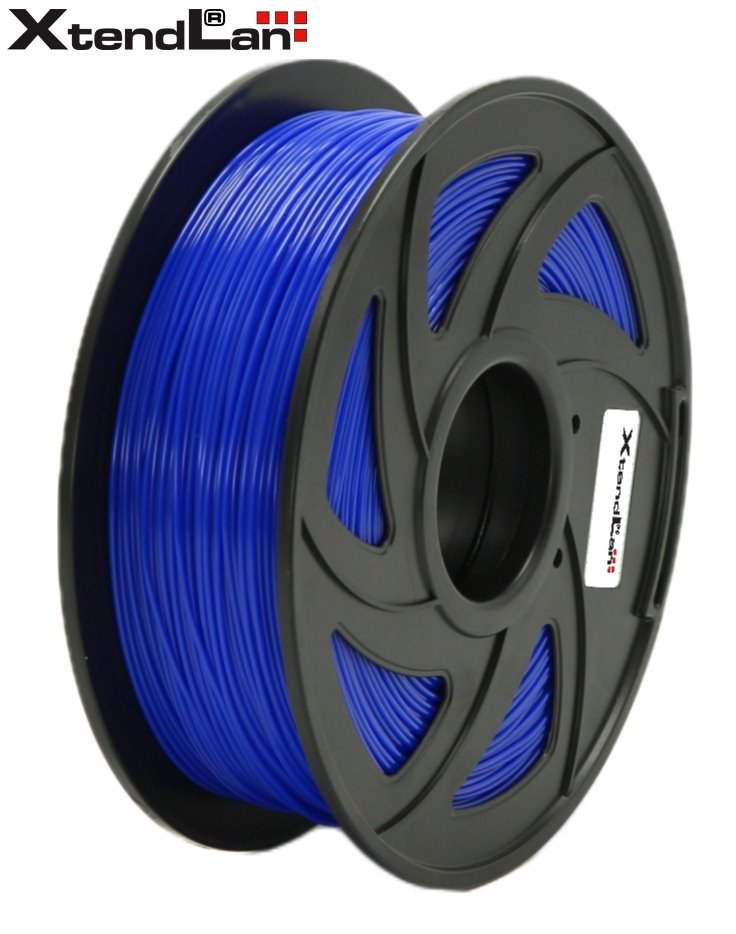 XtendLAN PETG filament 1,75mm zářivě modrý 1kg 3DF-PETG1.75-FBL 1kg