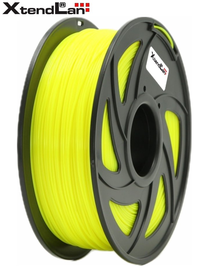 XtendLAN PETG filament 1,75mm zářivě žlutý 1kg 3DF-PETG1.75-FYL 1kg