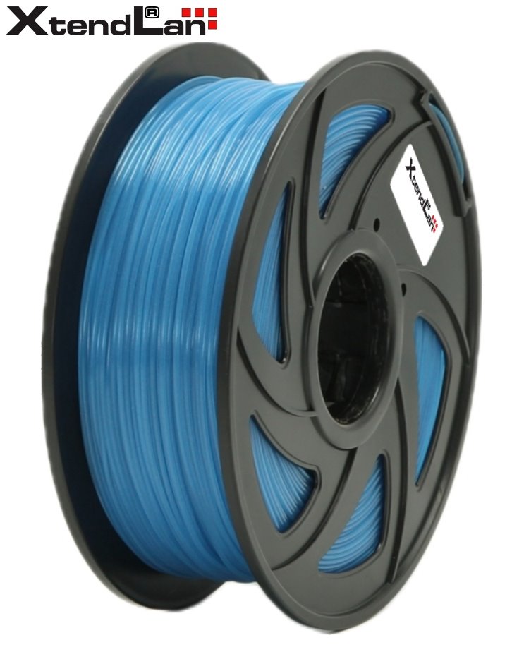 XtendLAN PLA filament 1,75mm azurově modrý 1kg 3DF-PLA1.75-PBK 1kg