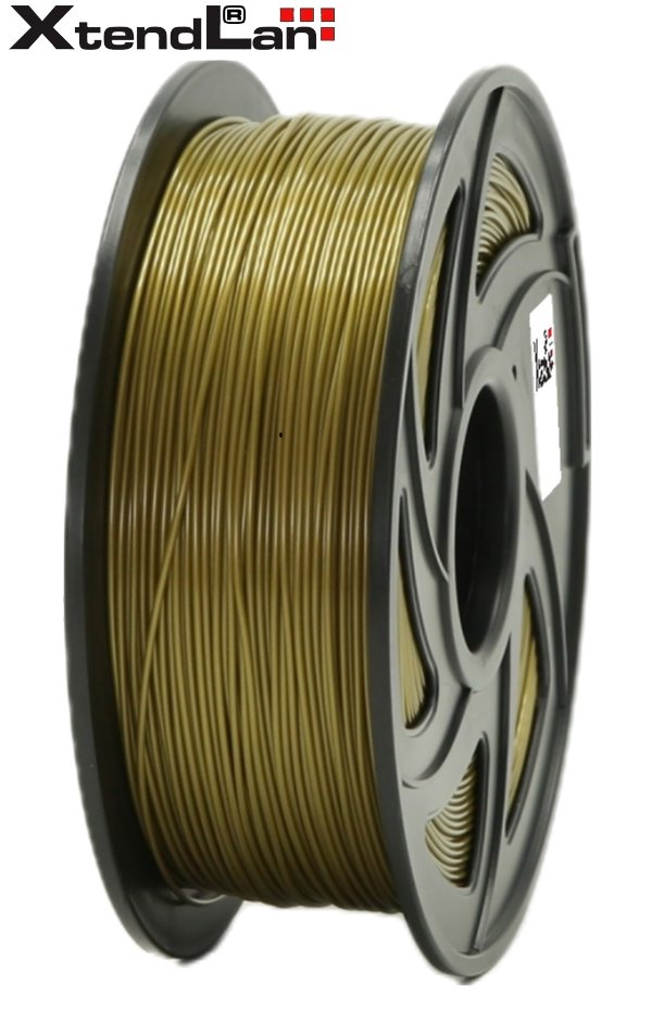 XtendLAN PLA filament 1,75mm bronzové barvy 1kg 3DF-PLA1.75-BZ 1kg