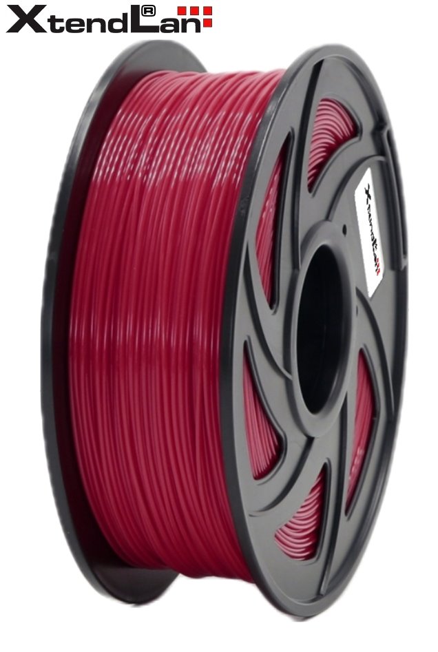 XtendLAN PLA filament 1,75mm červený 1kg 3DF-PLA1.75-RD 1kg