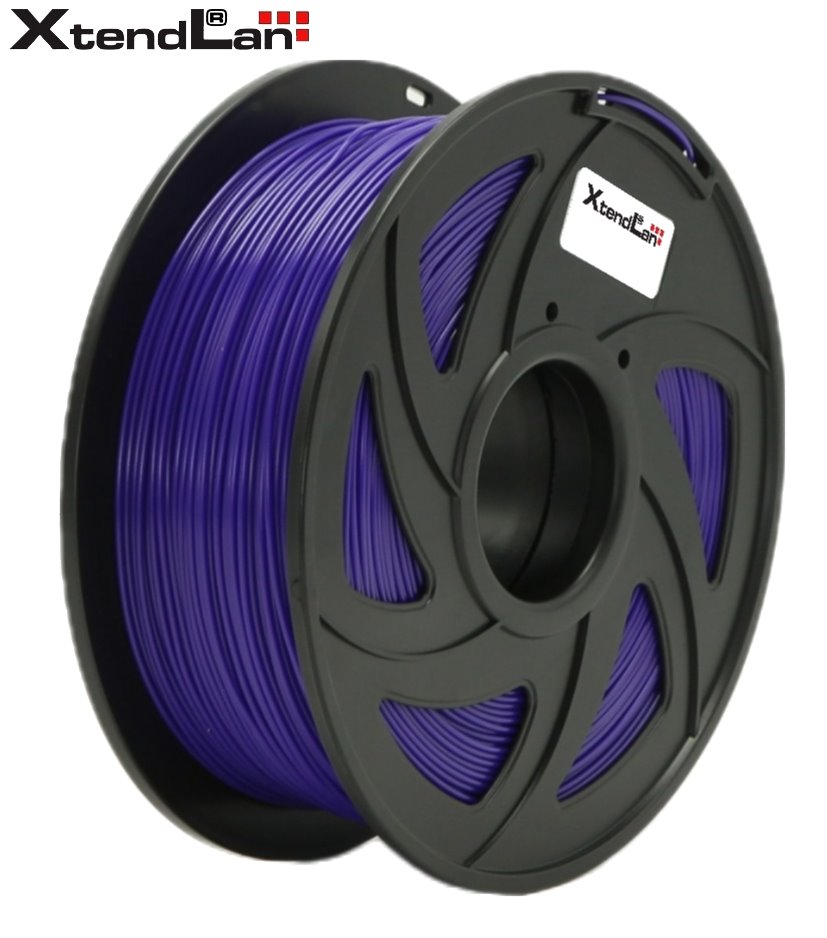 XtendLAN PLA filament 1,75mm fialový 1kg 3DF-PLA1.75-PL 1kg