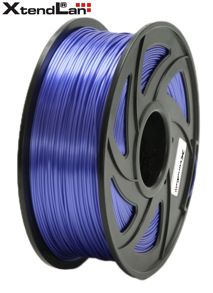 XtendLAN PLA filament 1,75mm lesklý fialový 1kg 3DF-PLA1.75-SVT 1kg