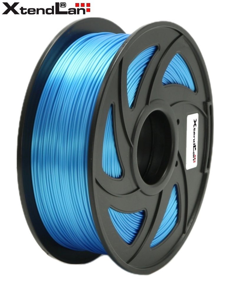 XtendLAN PLA filament 1,75mm lesklý modrý 1kg 3DF-PLA1.75-SBL 1kg