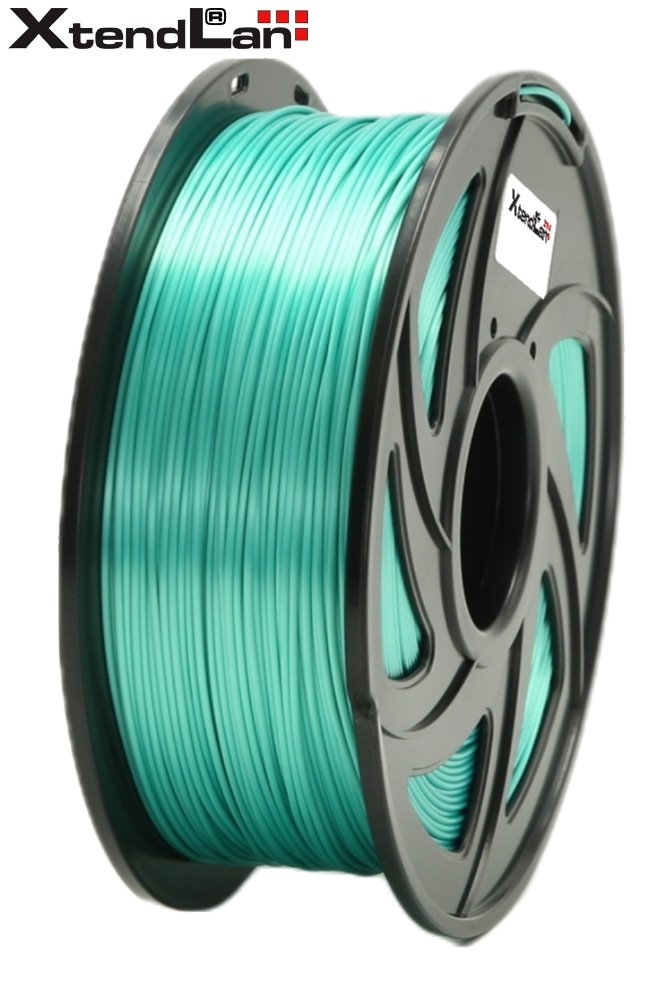 XtendLAN PLA filament 1,75mm lesklý zelený 1kg 3DF-PLA1.75-SGN 1kg