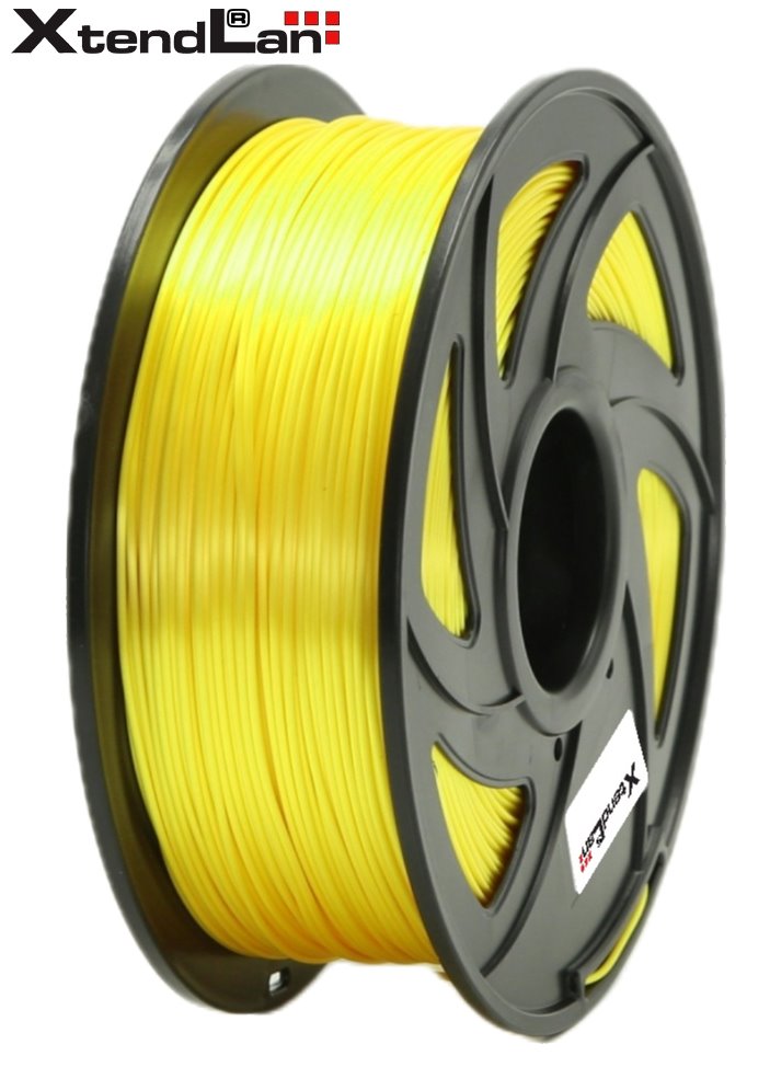 XtendLAN PLA filament 1,75mm lesklý žlutý 1kg 3DF-PLA1.75-SYL 1kg