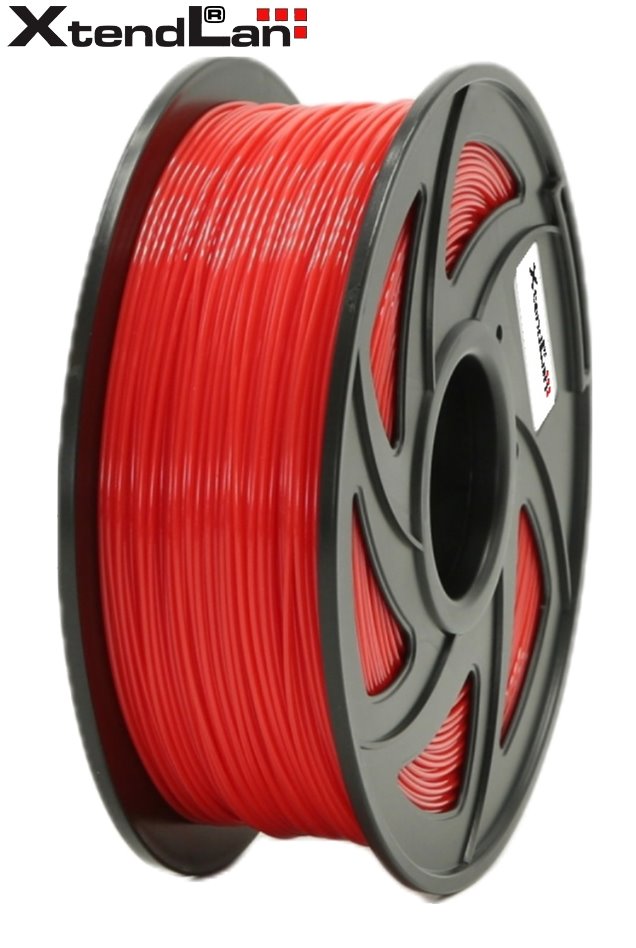 XtendLAN PLA filament 1,75mm šarlatově červený 1kg 3DF-PLA1.75-DRD 1kg