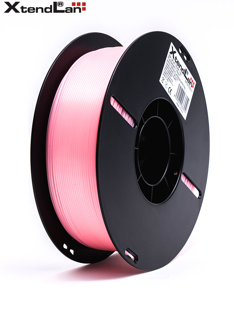 XtendLAN PLA filament 1,75mm svítící růžový 1kg 3DF-LPLA1.75-PK 1kg