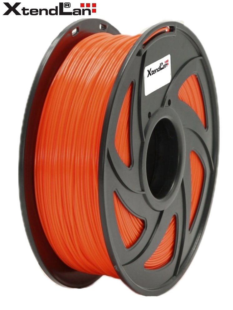 XtendLAN PLA filament 1,75mm zářivě oranžový 1kg 3DF-PLA1.75-FOR 1kg