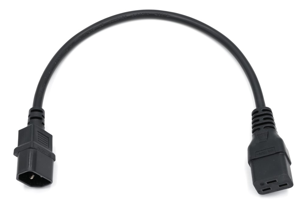 XtendLan propojovací kabel 230V C19 na C14, černý PK_230V C19 na C14