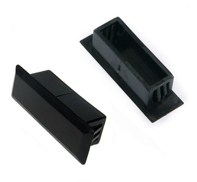 XtendLan SC zátka-záslepka do otvorů v rozvaděči, duplex, černá