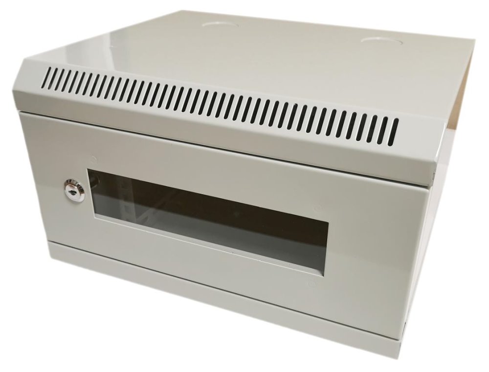 XtendLan Skříň 10", 4U, 280x350, šedá, prosklená WT-4U-2835-GREY