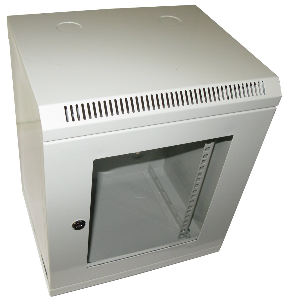 XtendLan Skříň 10", 9U, 280x350, šedý, prosklený WT-9U-2835-GREY