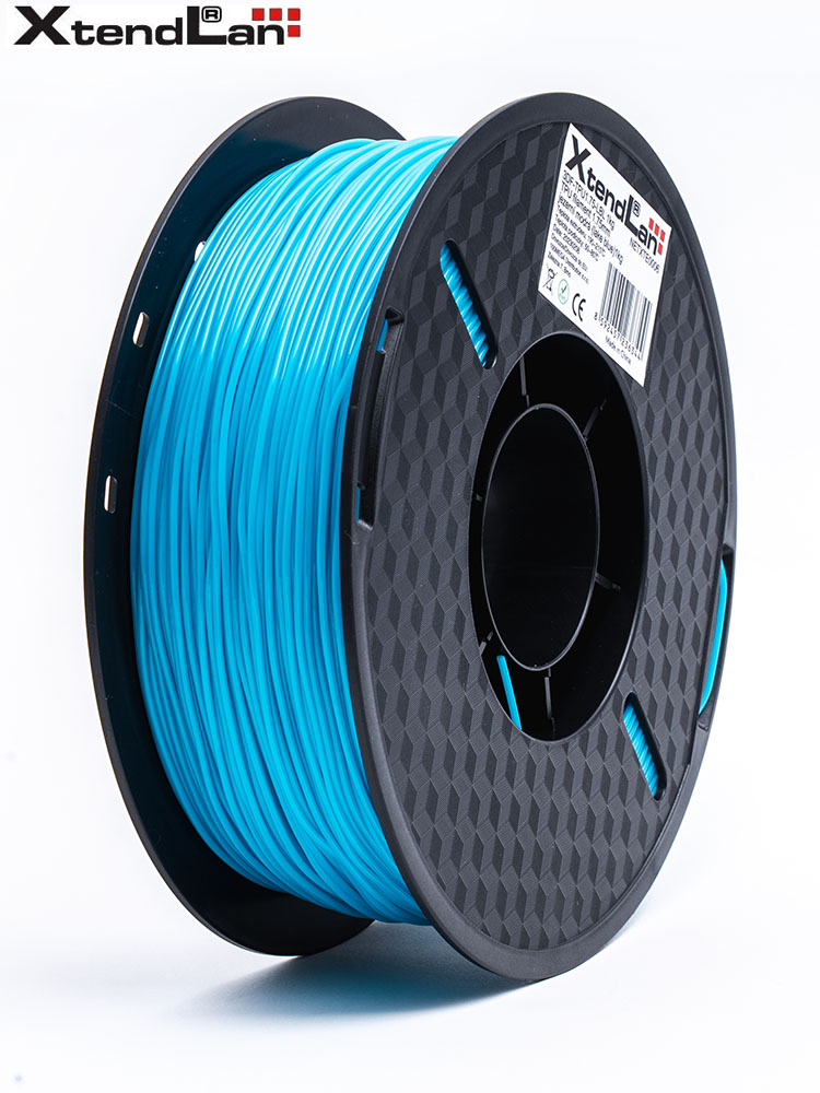 XtendLAN TPU filament 1,75mm jezerní modrá 1kg 3DF-TPU1.75-LBL 1kg