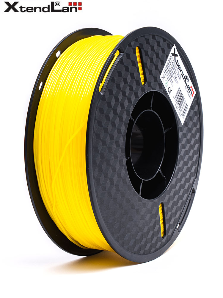 XtendLAN TPU filament 1,75mm žlutý 1kg 3DF-TPU1.75-YL 1kg