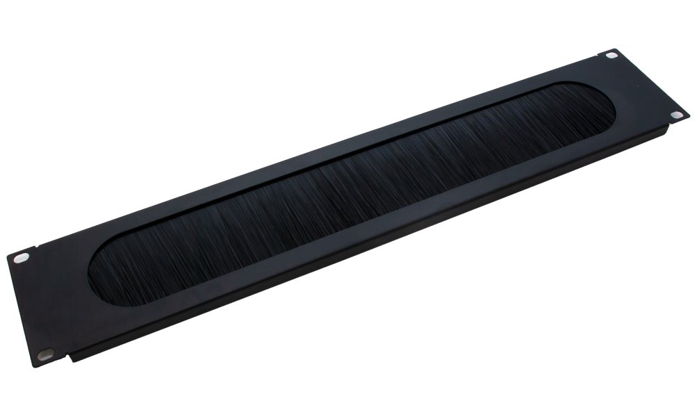 XtendLan Vyvazovací panel s kartáčem 2U CMP2UBRUSH-B