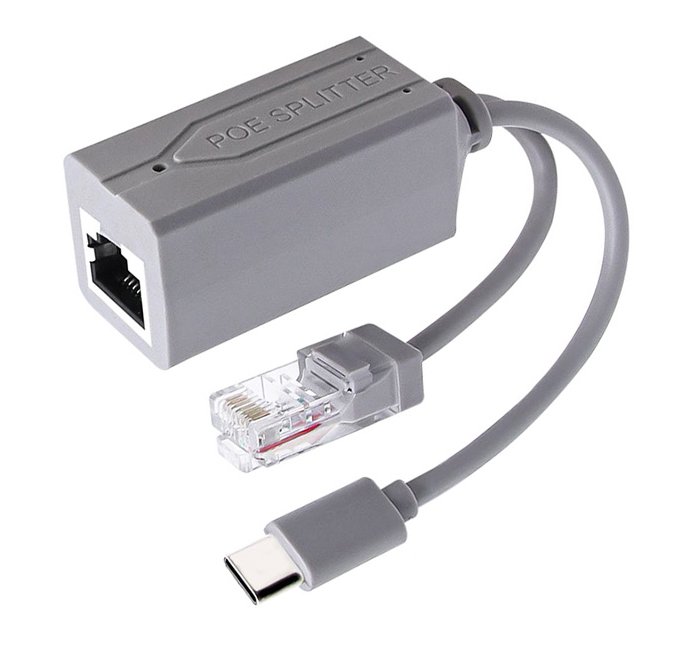 XtendLan XL-POES-5VFU, PoE splitter 802.3af, 100Mb, stabilizovaných 5V/2,4A, výstup USB-C XL-POES-5VUC