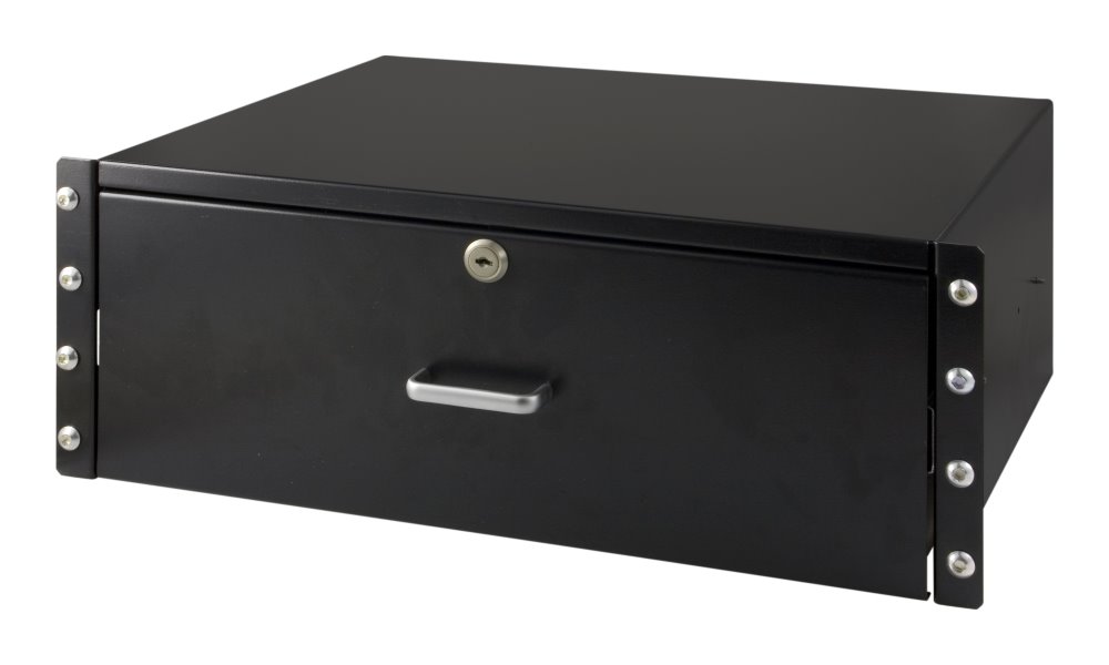 XtendLan Zásuvka na věci, 4U do police, hloubka 350mm ZASUV4U-BLACK