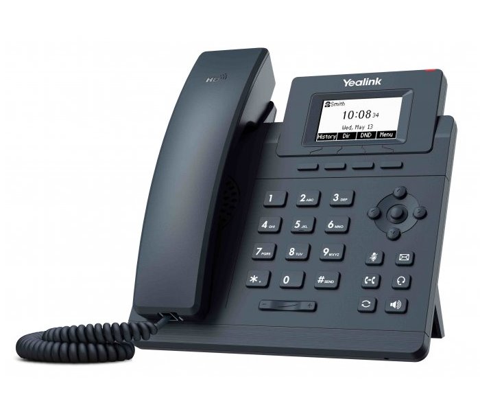 Yealink SIP-T30P SIP telefon, PoE, 2,3" 132x64 nepodsv. LCD, 1 x SIP úč., 100M Eth