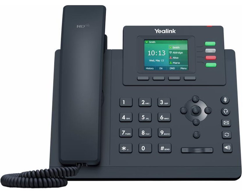 Yealink SIP-T33G IP telefon, 4x SIP, CZ/SK displej, 2x GbE port, PoE, Optima HD Voice, 12 programovatelných tla SIP-T33G