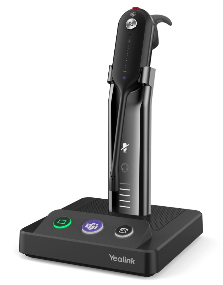 Yealink WH63 náhlavní souprava, DECT, jednoušní, bezdrátové, MS Teams, základnová stanice 10001293
