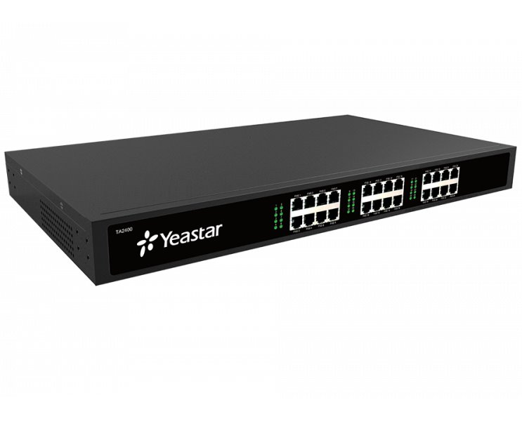 Yeastar NeoGate TA2400, 24 portová FXS brána,1x RJ21,1x LAN, rack provedení 10000202