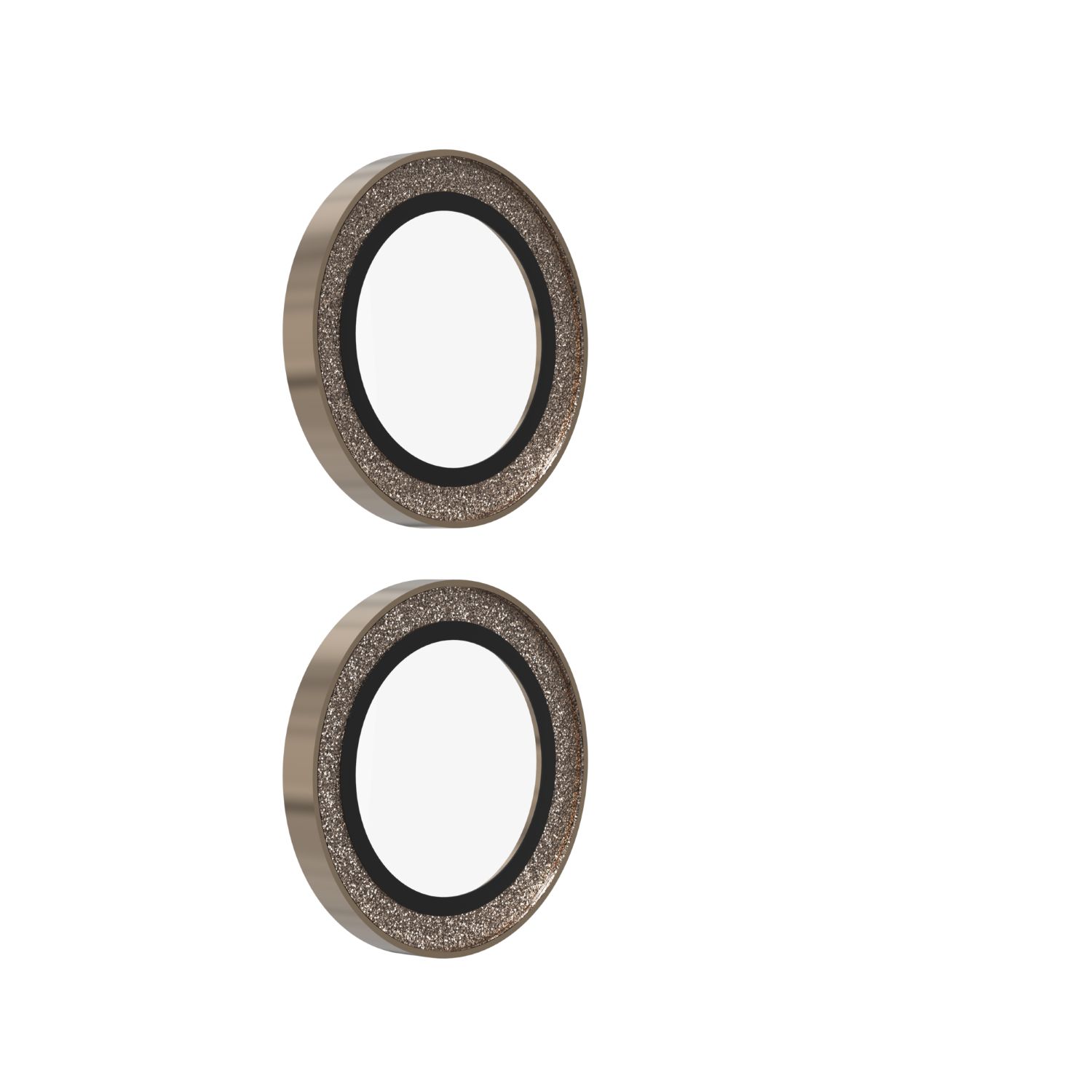 ZAGG Ochranná čočka Premium pro Apple iPhone 17/16/16+ - zlatá třpytka 200119621