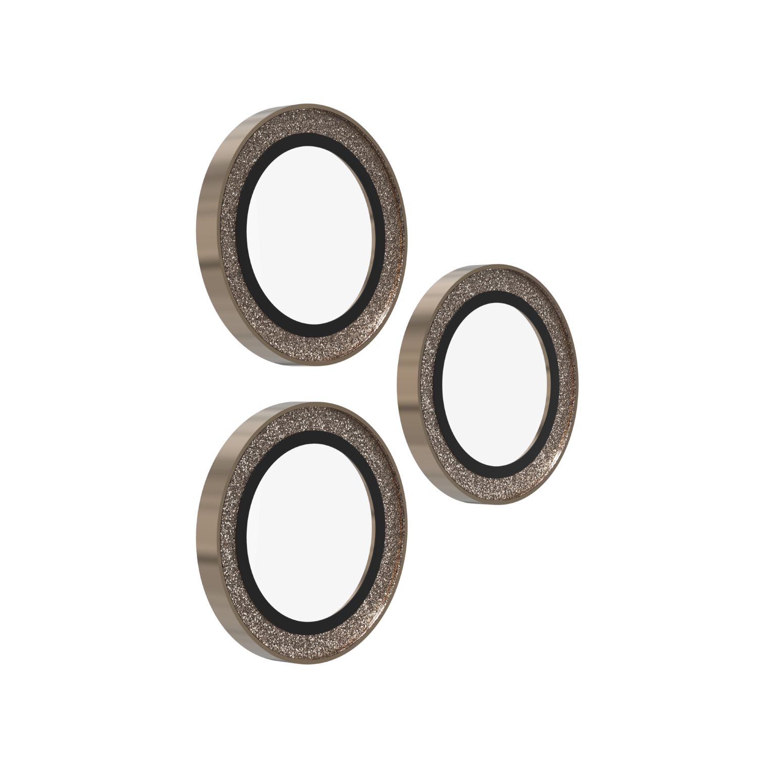 ZAGG Ochranná čočka pro Apple iPhone 17 Pro/Pro Max/16 Pro/Pro Max/15 Pro/Pro Max - zlatá třpytka 200119623