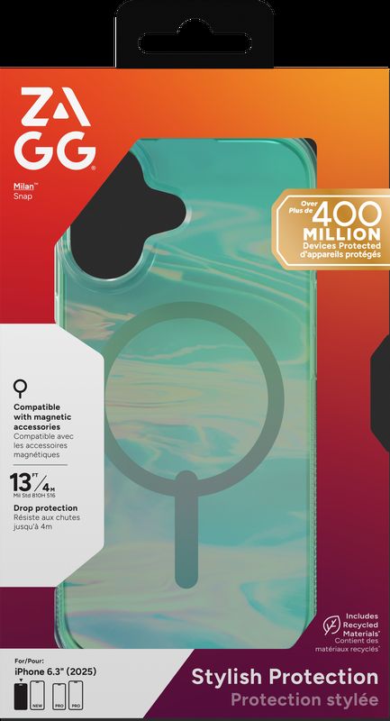 ZAGG Ochranný kryt Milan Snap Apple 17 Iridescent Oil Slick 702319008