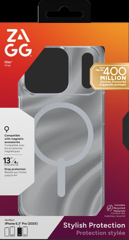 ZAGG Ochranný kryt Milan Snap Apple 17 Pro Glitter Swirl 702318994