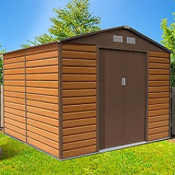 Záhradný domček G21 GAH 529 - 277 x 191 cm, hnědý GAH-529-ZNWW-2S0