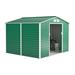 Záhradný domček G21 GAH 706 - 277 x 255 cm, zelený GAH-706-ZNG-2S0