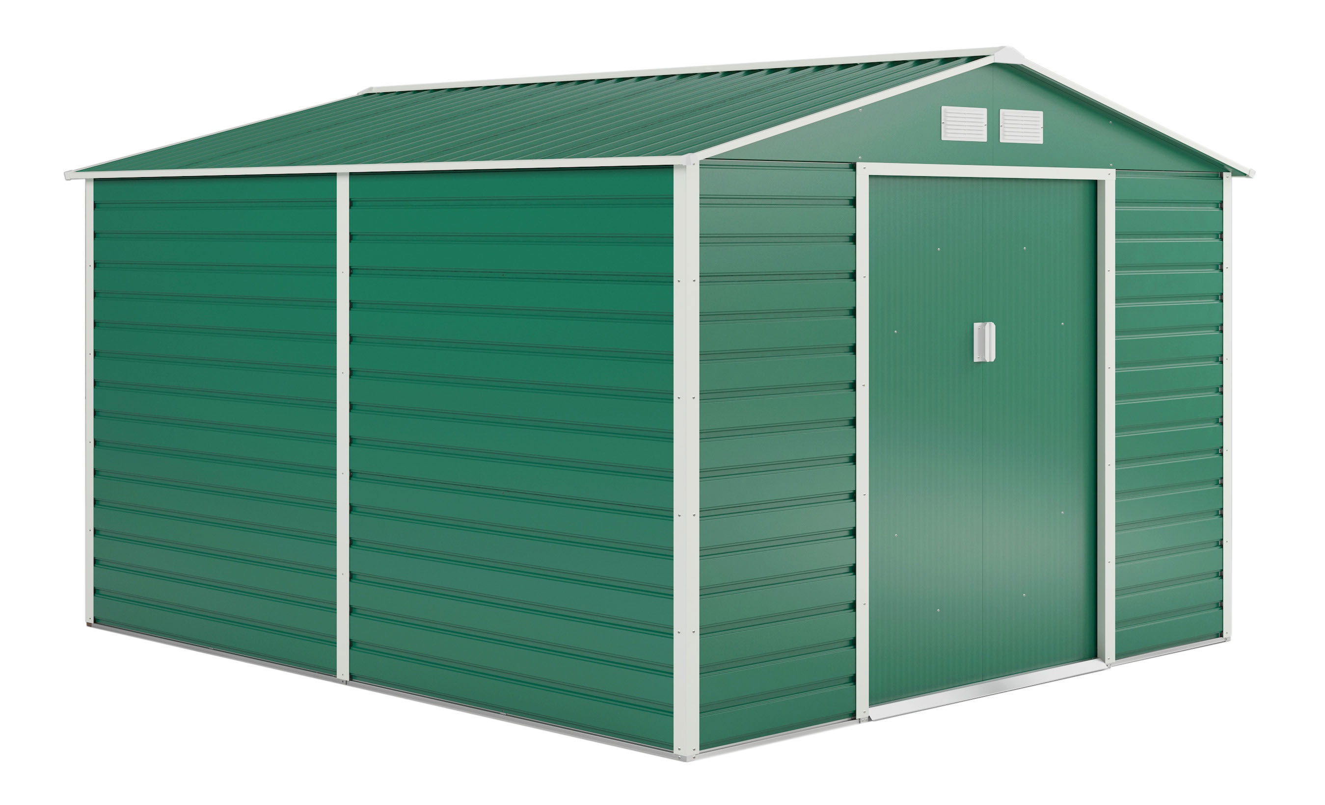 Záhradný domček G21 GAH 884 - 277 x 319 cm, zelený GAH-884-ZNG-2S0