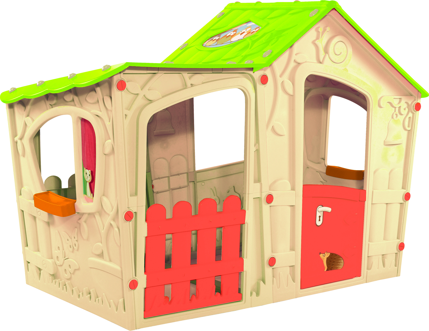 Záhradný domček Keter Magic Villa House béžový /svetlo zelený 231595