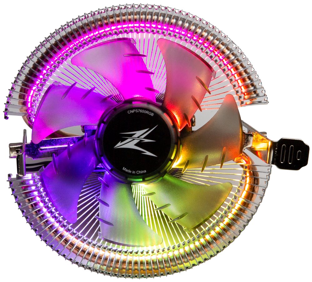 Zalman chladič CPU CNPS7600RGB ultratichý / 92mm ventilátor / 1x heatpipe / PWM / ARGB / pro AMD i Intel (LGA1700)