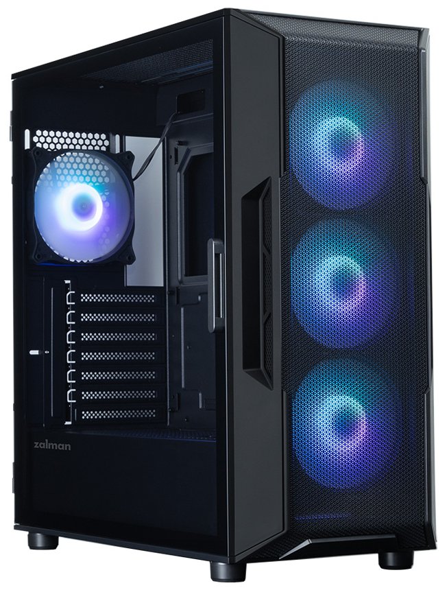 Zalman skříň i3 Neo ARGB V2 Black / ATX / 4x120mm ARGB Fan / 2xUSB 3.0 / černá