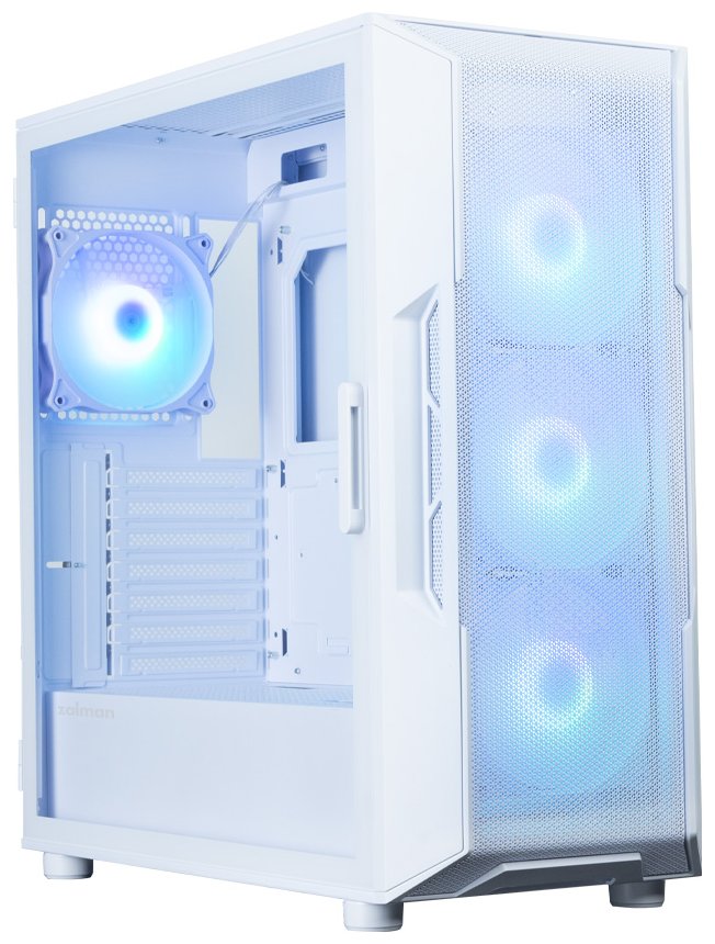 Zalman skříň i3 Neo ARGB V2 White / ATX / 4x120mm ARGB Fan / 2xUSB 3.0 / bílá