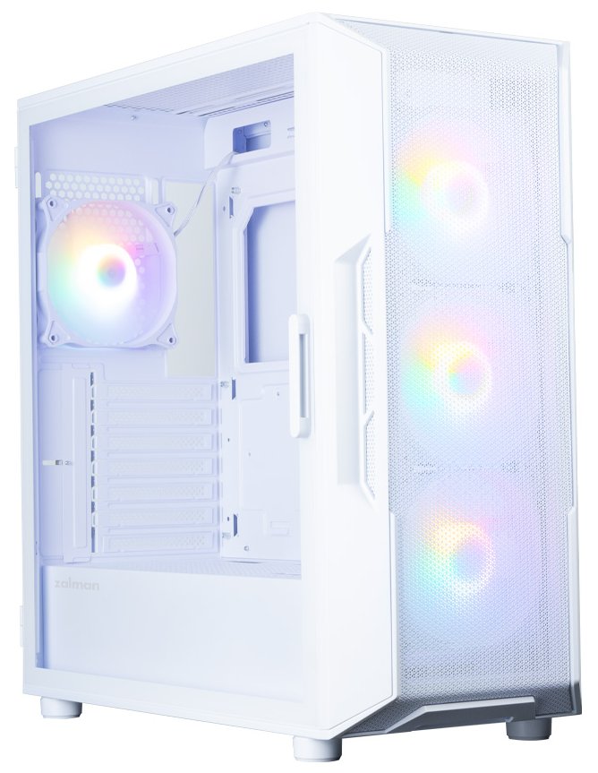Zalman skříň i3 Neo V2 White / ATX / 4x 120mm RGB Fan / 2x USB 3.0 / bílá