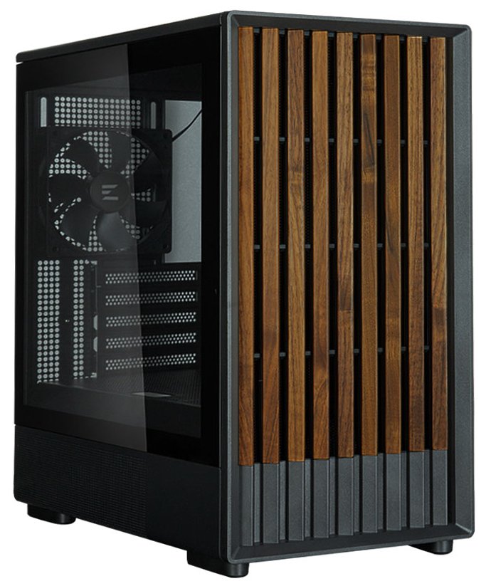Zalman skříň P10 Namu / miniT/ 3x120mm fan / USB 3.0 / USB-C / dřevěné doplňky / černá P10 Namu black