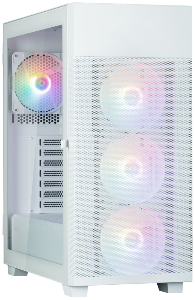 Zalman skříň S5 Neo White / ATX / 4x 120mm RGB Fan / USB 3.0 / USB 2.0 / bílá