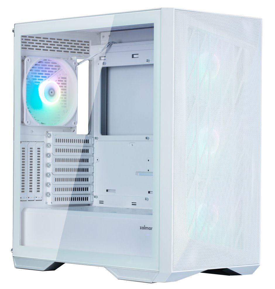 Zalman skříň Z9 Iceberg white / Middle tower / ATX / 4x140mm fan ARGB / temperované sklo / bílá Z9 Iceberg MS White