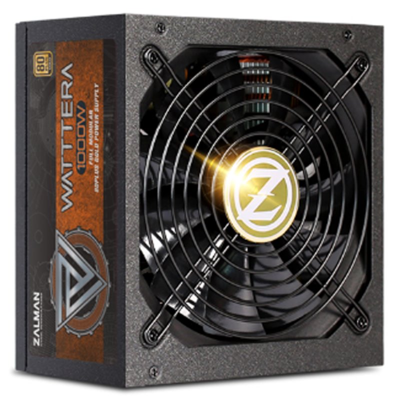Zalman zdroj ZM1000-EBTII Watttera / 1000W / ATX / akt. PFC / 135mm ventilátor / 100-240V / 80+ Gold