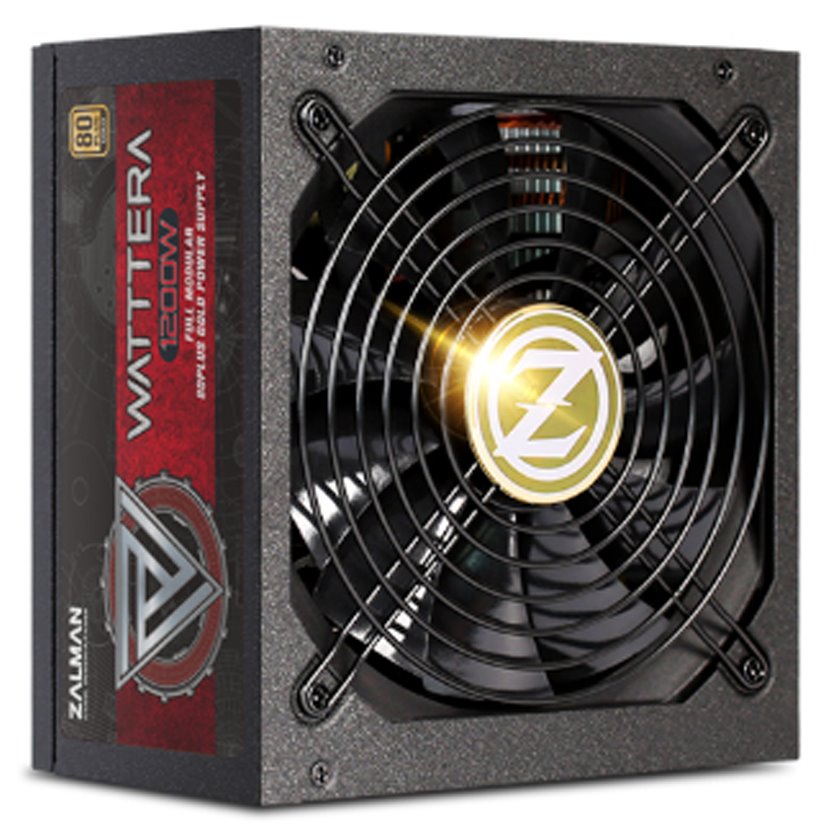 Zalman zdroj ZM1200-EBTII Watttera / 1200W / ATX / akt. PFC / 135mm ventilátor / 100-240V / 80+ Gold